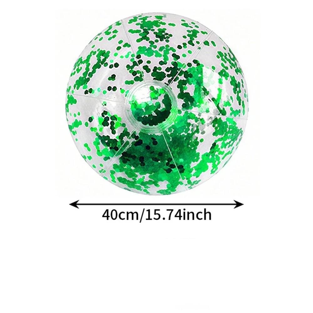 Pailletten Glitzer Strandball 40cm Wasserspielball Lustiger aufblasbarer Strandball Poolparty