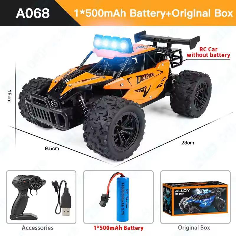 RC Car RC Drift Racing 1:16 Full Proportion Vehicle Off Road Alloy 2.4G Radio High-Speed Trucks With LED Light Climbing Gift Toy