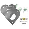 Bird House Entry Guard 28mm 32mm Metal Heart Shaped Design with Screw Protective Entrance Replacement for  Box