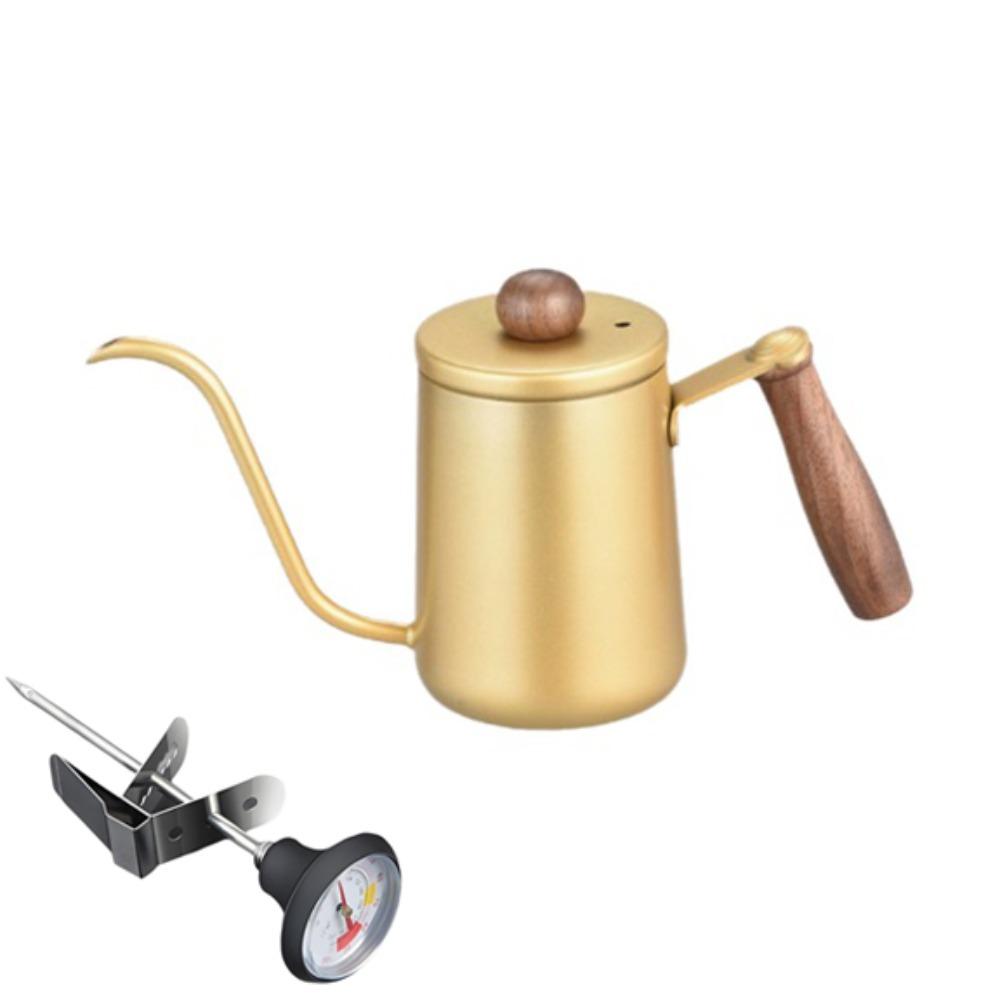 600ML Pour Over Coffee Kettle Stainless Steel Drip Filter Coffee Maker Hand Brewing Kettle  Kitchen