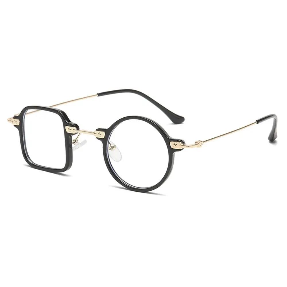 Unique Asymmetrical Square Round Sunglasses Retro UV400 Clear Men Punk Sun Glasses Ocean Lens Shades for Women Men