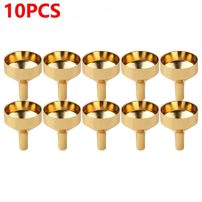 10/5/1PCS Stainless Steel Mini Funnel with Detachable Filter Refillable Kitchen Oil Liquid Funnel for Canning Kitchen Tools