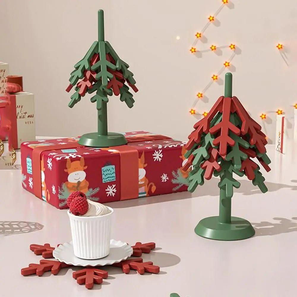 Foldable Tree Shape Trivets Decorative Table Insulation Pad Thicken Hot Pot Holders  Home