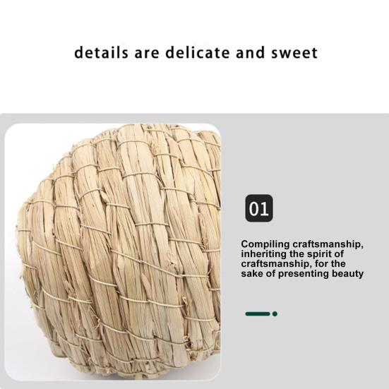 Yousheng Handgewebtes Taubennest Warmer Unterschlupf Verstärkte Kanten Natürliches Atmungsaktives Vogelhaus Aufhängbar Papageien Brutnest