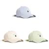 Cute Korean Style Embroidered Cotton Baseball Cap With Wide Brim For Casual Wear