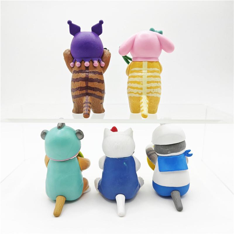 Adorable Fruity Cat Figurines Pvc Collectible Toys Blind Box Gashapon Figures