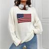 Loose Knit Cardigan Sweater Vintage Style Long Sleeve Soft Warm Top