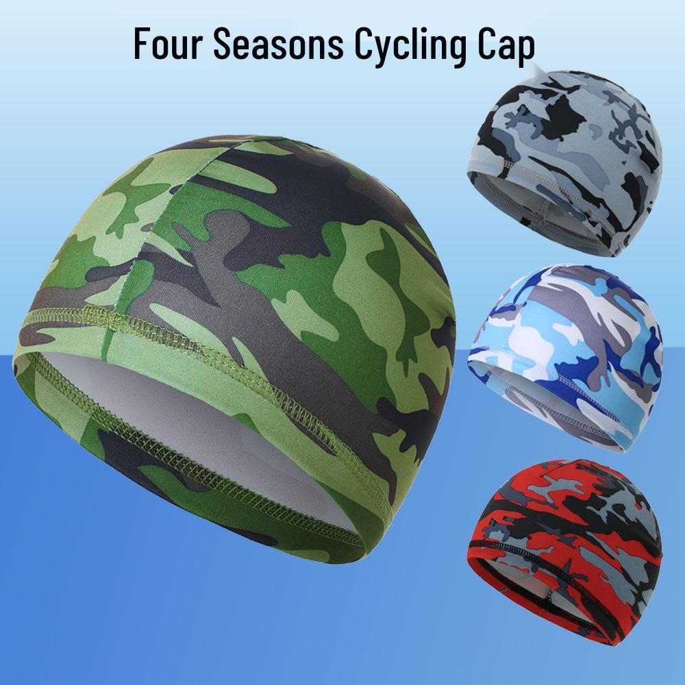 Camouflage Cycling Cap - Unisex Ice Silk Sun Protection, Windproof & Quick Dry