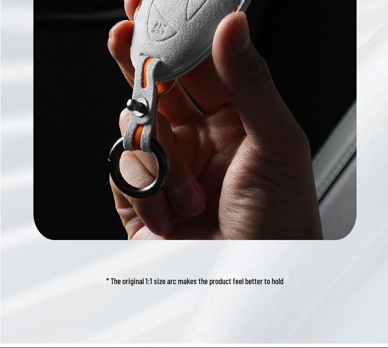 Hyundai Korea 3D Alcantara Suede Key Cover - Car Remote Pouch