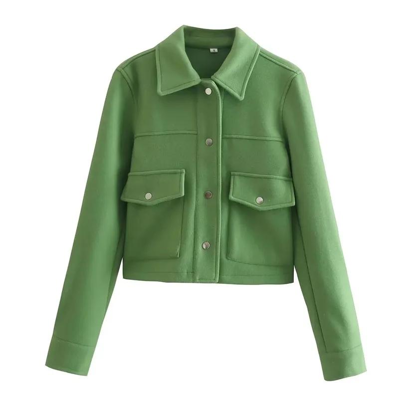 Giacca Bomber Corta da Donna Cappotto Giacche Aviatore Capispalla Corto Lana & Misti Cappotti Autunno Inverno Giacca Tweed