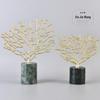 European Marble Coral Tree Ornament for Home or Office Decor