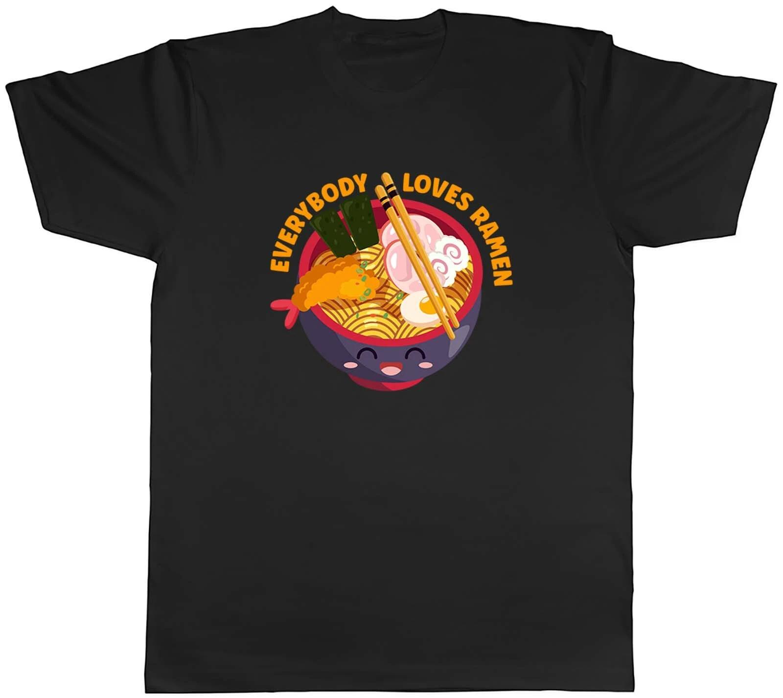 Everybody Loves Ramen Japanese Noodles Mens Unisex T-Shirt Tee Gift M