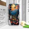 Abstract Art Funny Ghost Pattern Phone Case for Samsung Galaxy A56 A42 A14 A55 A16 A54 A36 A53 A52 A51 A06 A04 5G Soft Cover Y2K