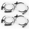 4PCS Front 34526870075 & Rear 34526870076 ABS Wheel Speed Sensor Fit For  BMW 128i 328i