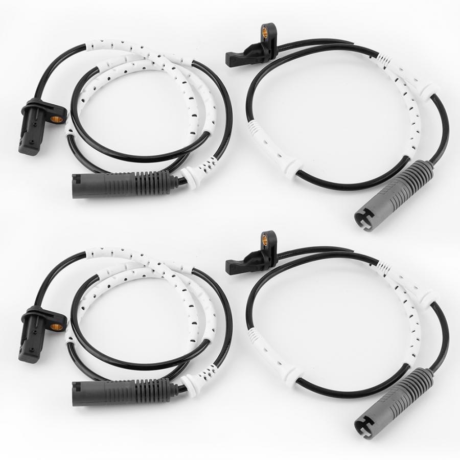 4PCS Front 34526870075 & Rear 34526870076 ABS Wheel Speed Sensor Fit For BMW 128i 328i