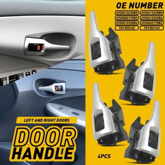 For 2009-2013 Toyota Corolla Interior Door-Handle Front/Rear Passenger Side B