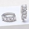 Elegant Zircon Geometric Earrings - European & American Style