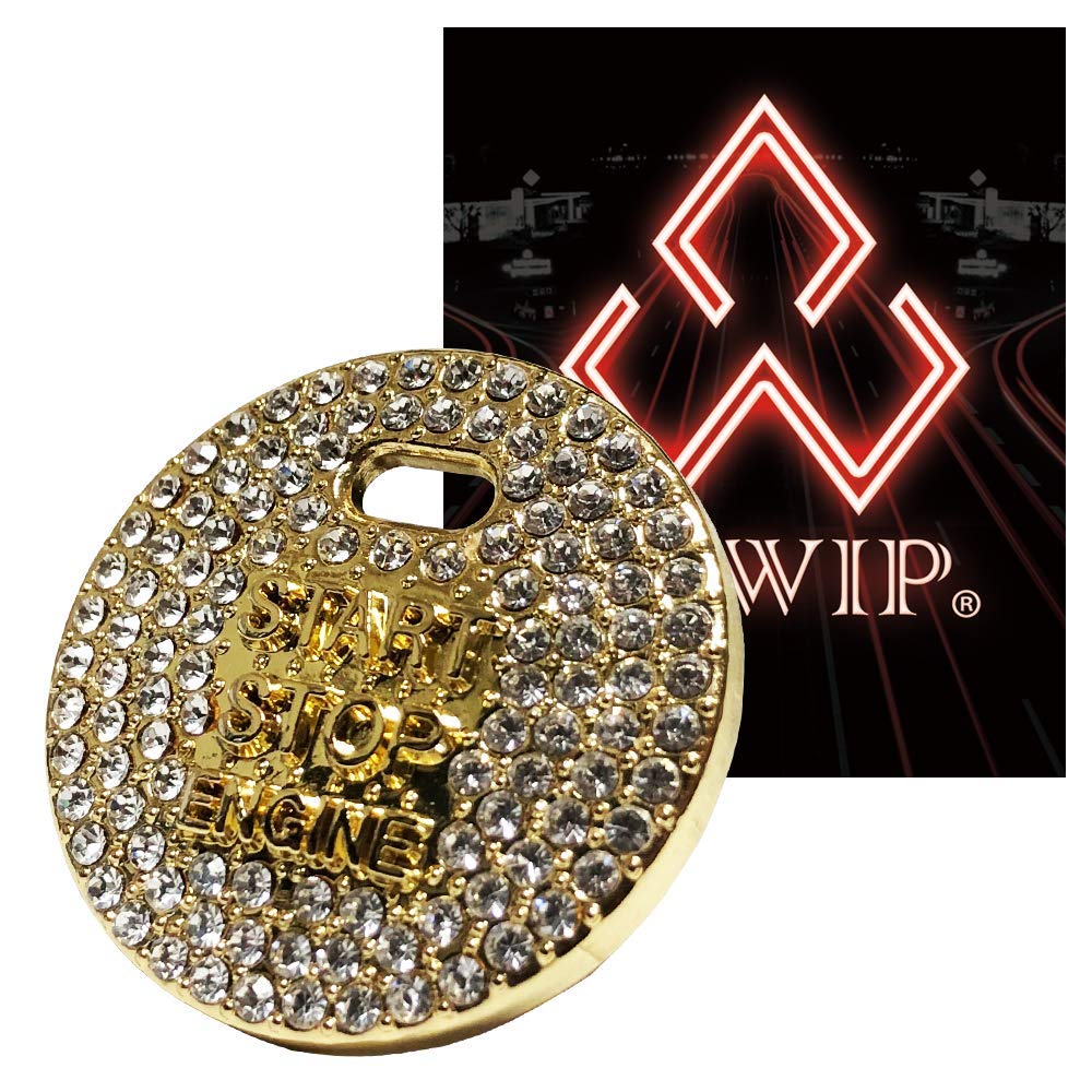 

Крышка кнопки запуска двигателя со стразами серии ALWIP Glorieux [30 мм] (золото)