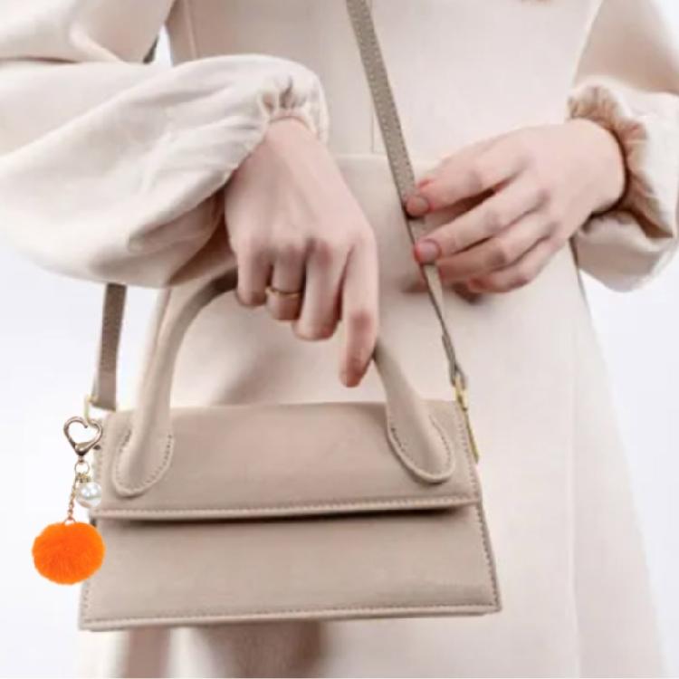 Pom Pom Bag Charm Keychain Plush Toy Pendant Keyring Couple Mobile Phone Decor
