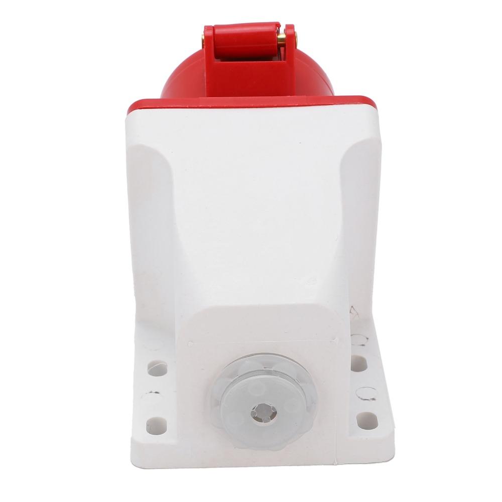 4 Pin 16A Industrial Power Connector 3Phase Surface Mounted Socket  Electrical Connection