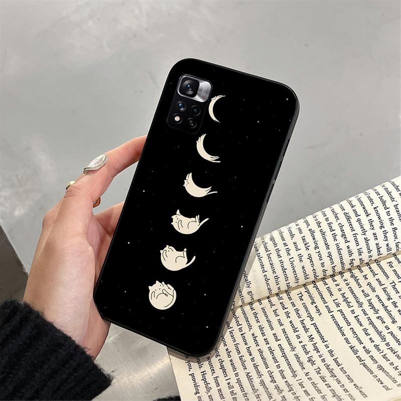 Phone Case For Xiaomi Poco C71 15T 14T Pro Redmi Note 15 14 14 13 Pro Redmi A5 15C 13C Cute Black Cats