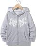 Streetwear Fashionable Zipper Hoodie Casual Hip Hop Hoodies Jackets Boys Girls Y2K Zip Up Sweatshirt Spring Autumn