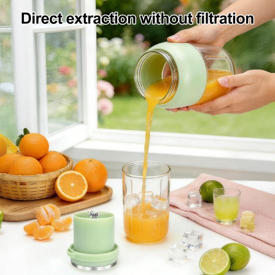 Bezdrátový přenosný mixér, USB dobíjecí pohárek na džus pro smoothies, Osobní mixér s velkou kapacitou na ovoce, Drtí led
