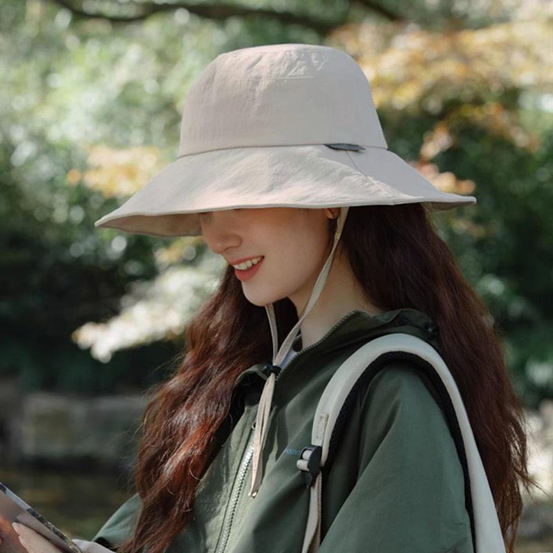 Damen Sommer UV-Schutz Sonnenhut, Wasserabweisende Leichte Atmungsaktive Kappe, Faltbar Tragbar für Outdoor-Wanderungen