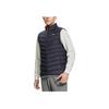 Li Ning Fitness Series Solid Color Logo Print Stand Collar Zipper Down Vest Men Vests Blue AMRS005-1