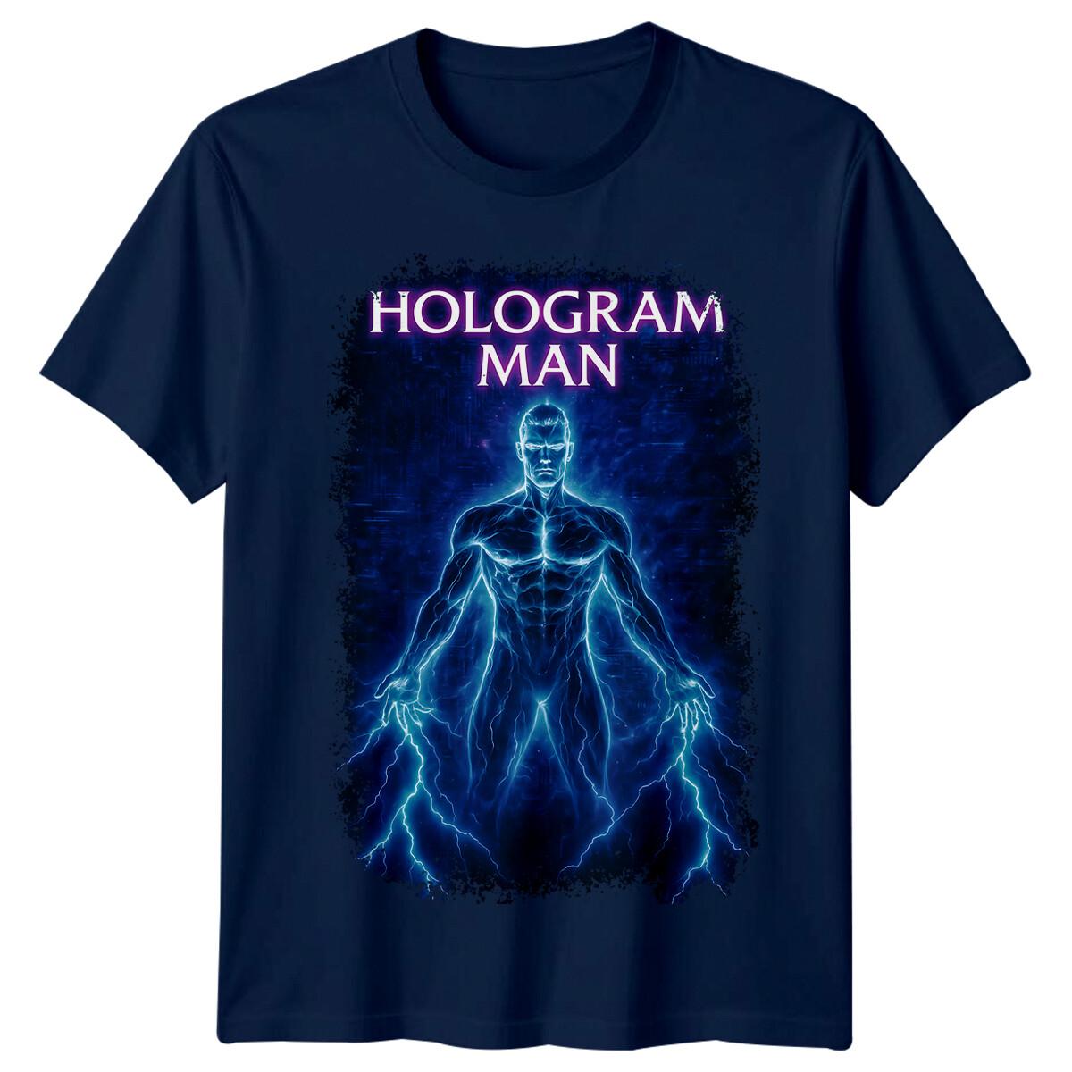 

Hologram Man (1995) Movie Poster Inspired T-Shirt Retro 80s Tee 5XL різнокольоровий