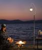 CHENGMAY Lantern Stand, Lantern Pole, 1.5mm Extra Thick Pole, Sturdy, Hammer-in Type, Table Type, 2-Way, Lightweight, Compact, Freestanding, Enhanced