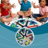 1Set DOWMOO 6-Player Flying Chess Board Game with Dual Dice Set Family Party Interactive Educatio