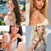 Unabhängigkeitstag Tattoo Aufkleber USA Thema Malparty Anlass Gesicht Aufkleber Wasserdichte Tattoo Aufkleber