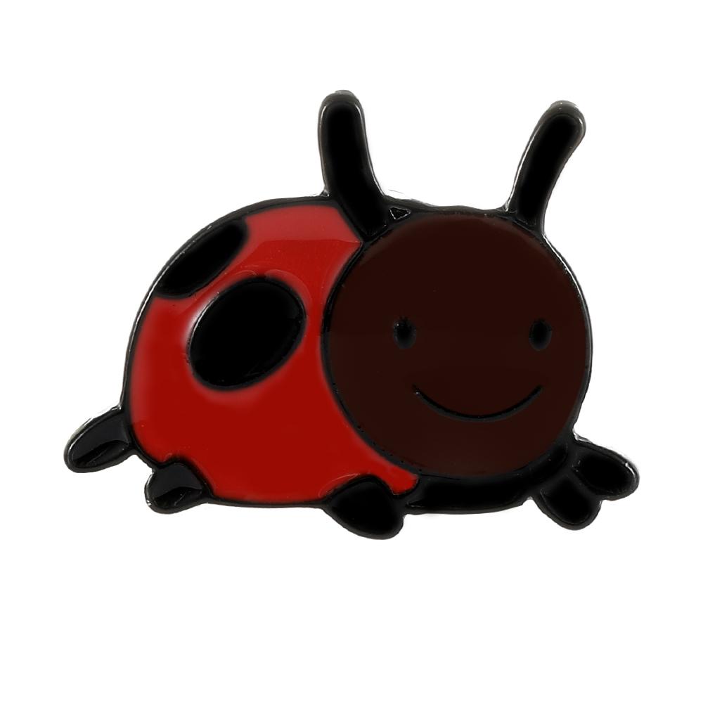 Cartoon Insect Figure Enamel Brooches Cute Funny Animal Personification Pins