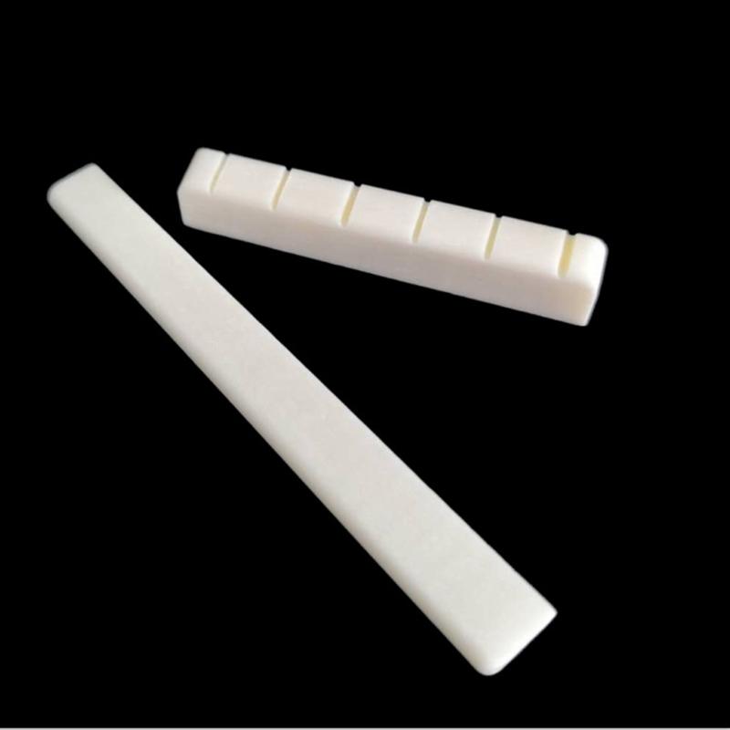 Guitar Blank Bone Nut DIY Unslotted Guitar Nut and Guitar Bridge Saddle DIY Stringed Instrument Supplies Durable