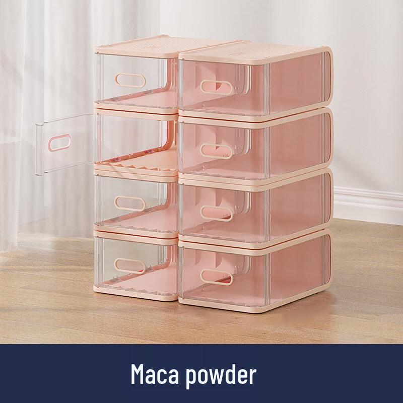 Handun Transparent Plastic Drawer Shoe Storage Box