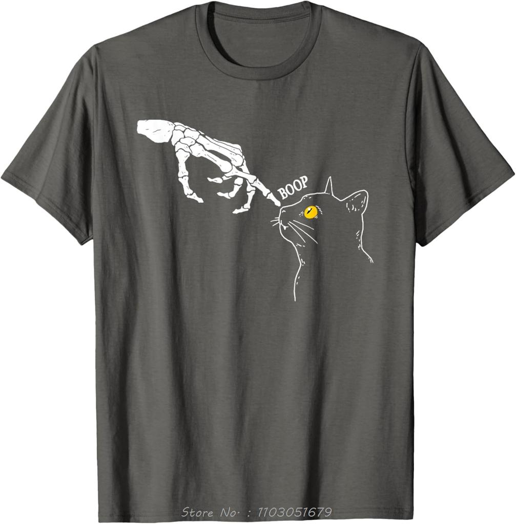 Skeleton Dot In Pussy Funny Oversized Tshirt Simple Mens Clothing Fashion Cotton Tshirt Sportswear Casual Fitness T Shirt