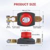 ON/OFF Battery Disconnect Switch 12V 275A Circuit Cutter For Camper Car Auto RV Marine Boat Key Battery Selector Isolator Disconnect Rotary Switch