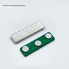 Magnetic Name Badge with Strong Double-Sided Adhesive Clasp, 45x13mm, 2-Piece Metal ID Holder