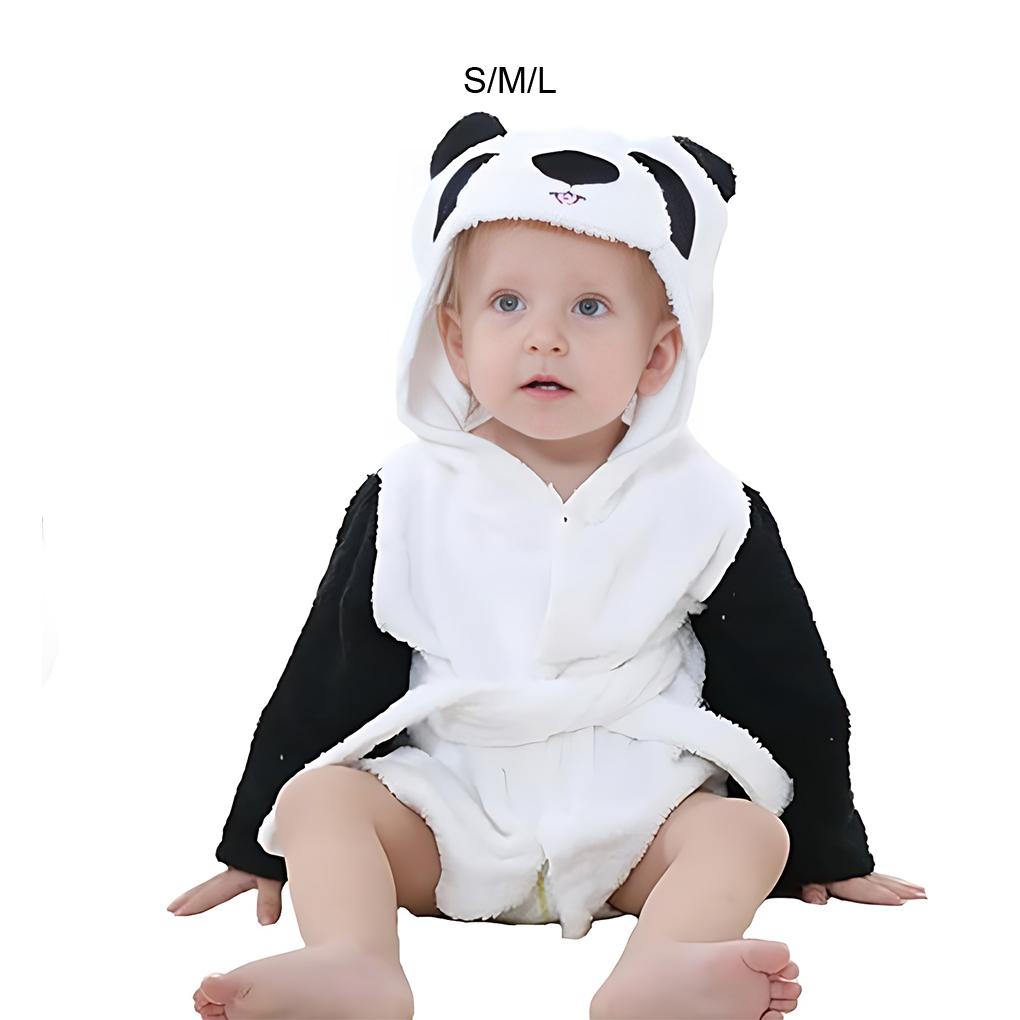 Soft And Comfortable To Wear Cotton Animal Hooded Dressing Gown Sleepwear For Little Ones Warm