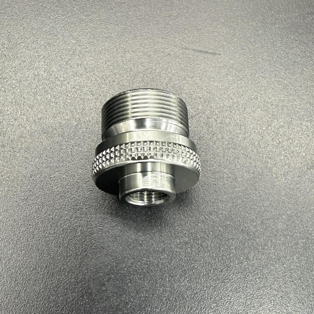 Outdoor cassette stove gas adapter for charging valve to gas tank, perfect for mountain tank charging.