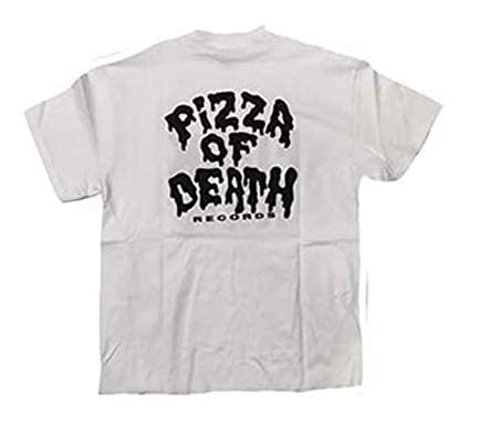 PIZZA OF DEATH T-shirt, White, Size M