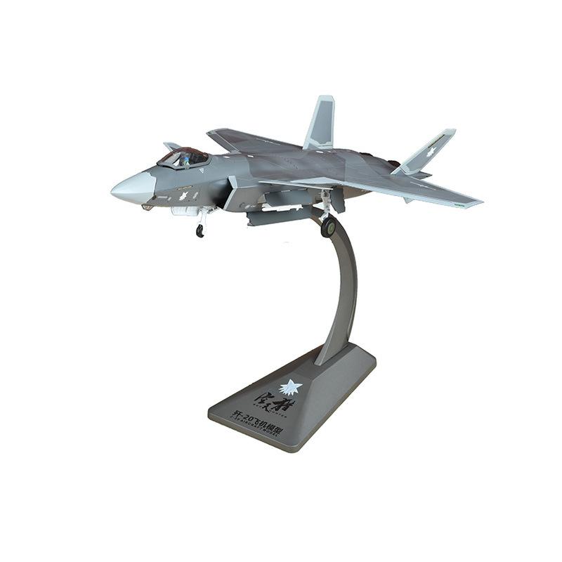 J-20 Stealth Fighter 1:60 Alloy Display Model - Static Aviation Military Gift