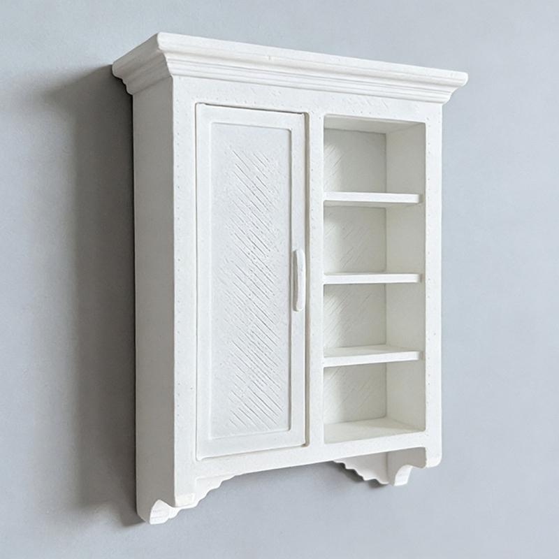 Elegant Miniature Wall Cabinet Model Figure For 1/12 Doll House Display Accessories And Living Room Scene Decoration