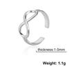 Infinity Finger Rings Stainless Steel Classic Eternity Endless Love Ring Minimalist Jewelry for Women