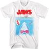 Jaws Movie T Shirt Retro Anime White Short Sleeve 70s Horror Shark Film Vintage Style Graphic Tees