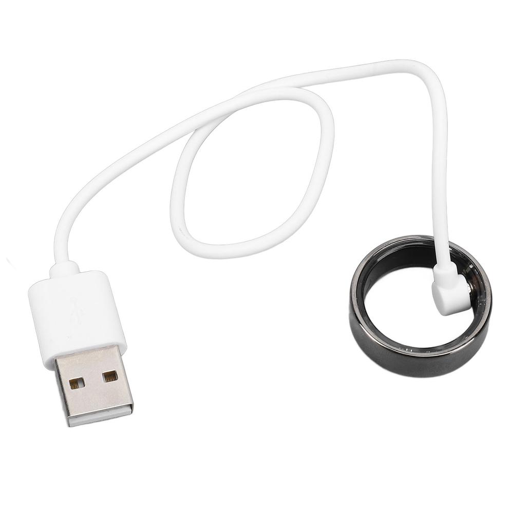 Smart Ring Health Tracker IP68 Waterproof Fitness Tracker Ring with Wireless Charging Case For