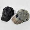 Denim Baseball Cap With Embroidered Letters Vintage Classic Design Fashion Unisex Hat For Men Women Outdoor Casual Wear