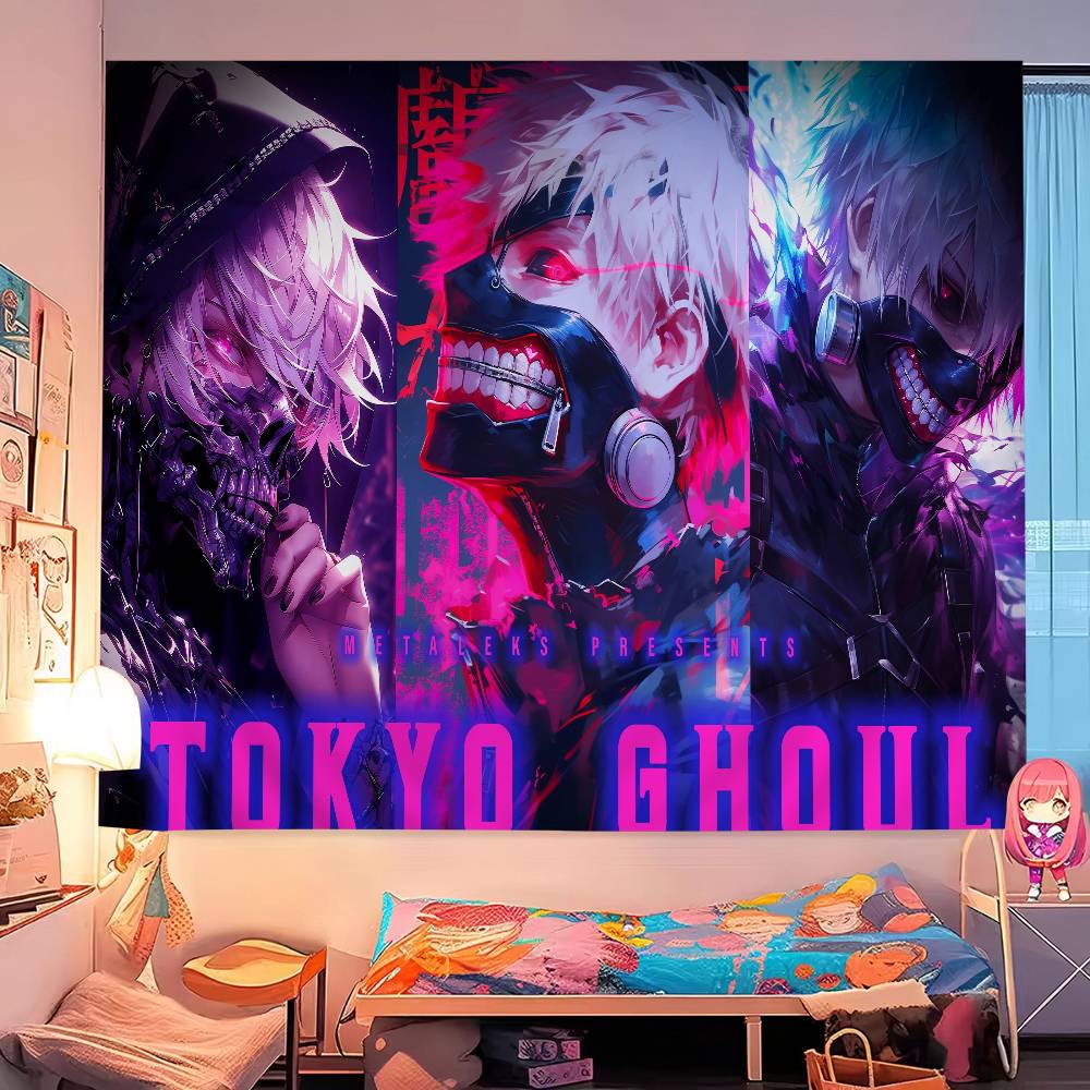 Anime Tokyo Ghoul Hanging Bohemian Tapestry Bohemian Wall Tapestries Mandala Cheap Hippie Wall Hanging