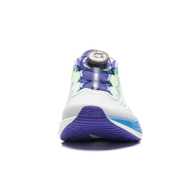 Li Ning Kids Kunpeng 3 Comfortable Versatile Non-Slip Durable Low-Top Running Shoes Kids Sneaker Standard-White YKFV098-3